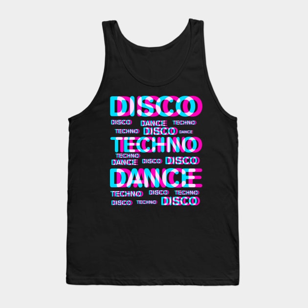 Disco dance techno Tank Top by albertocubatas